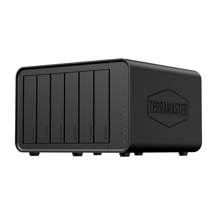 TerraMaster NAS F6-424 de 6 bahías para escritorio, Intel N95 Quad-Core, 8GB DDR5, Almacenamiento Diskless, RAID, SATA, 2x2.5GbE, USB 3.2, HDMI TerraMaster NAS F6-424 de 6 bahías para escritorio, Intel N95 Quad-Core, 8GB DDR5, Almacenamiento Diskless, RAID, SATA, 2x2.5GbE, USB 3.2, HDMI
