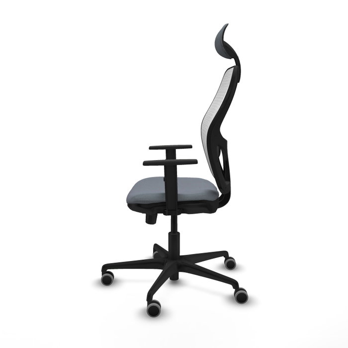 PIQUERAS Y CRESPO Silla de oficina Jorquera con mecanismo Sincro/Traslack, Gris y Blanco PIQUERAS Y CRESPO Silla de oficina Jorquera con mecanismo Sincro/Traslack, Gris y Blanco