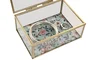 DKD Home Decor Joyero de Cristal y Metal 14x11x6 cm Surtido