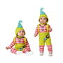 Disfraz de Duende Bebé Niña, Capucha y Mono Verde Hadas, Poliéster, para 6-12 Meses