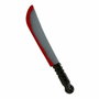 Atosa Machete de plástico de 41 cm con efecto sangre para disfraz de Halloween, asesino o zombie