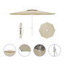 Marbueno Sombrilla de Acero Beige de 270 cm