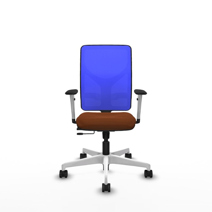 PIQUERAS Y CRESPO Silla de oficina Motilla con Mecanismo Sincro/Traslack Marrón y Azul PIQUERAS Y CRESPO Silla de oficina Motilla con Mecanismo Sincro/Traslack Marrón y Azul