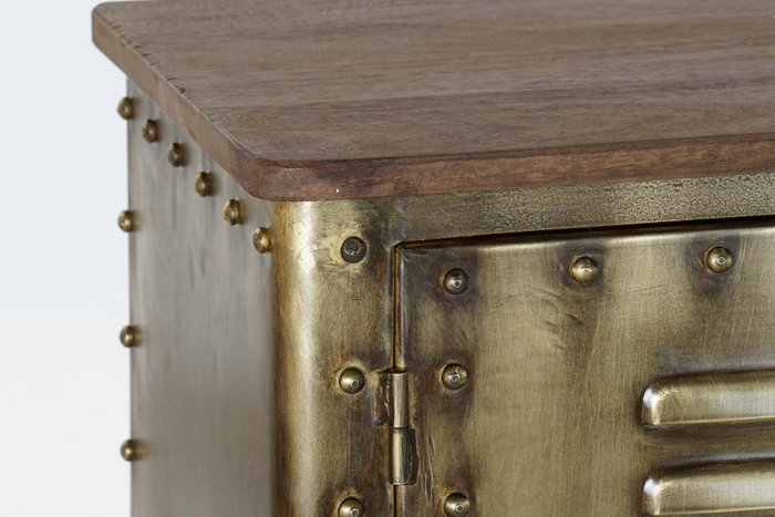 DKD Home Decor Buffet Metálico Dorado 152x35x69