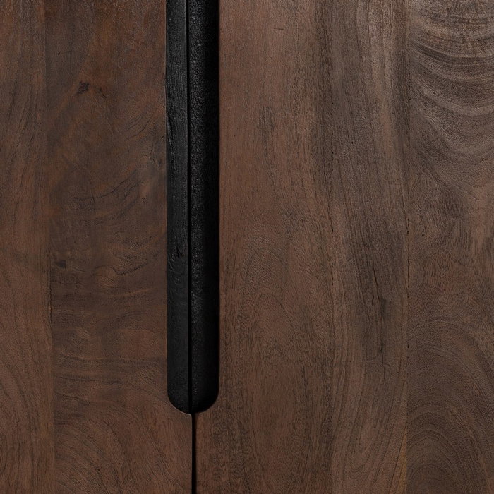 Aparador Marrón Madera de Mango Salón 190 X 40 X 85 cm Aparador Marrón Madera de Mango Salón 190 X 40 X 85 cm