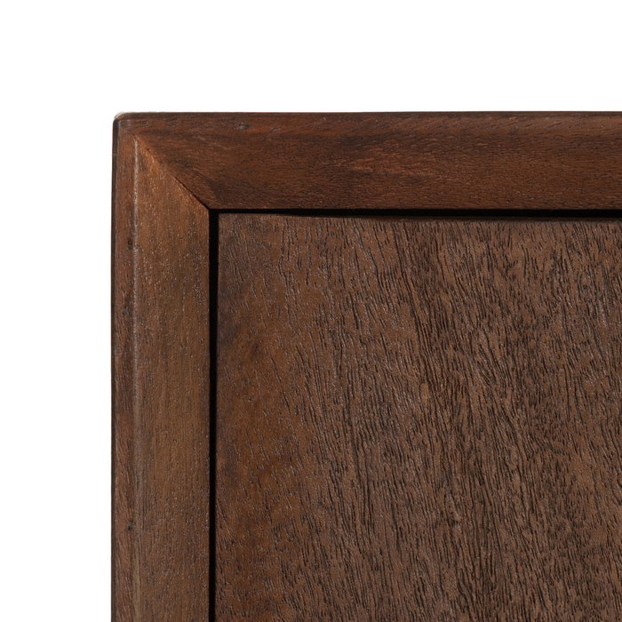 Aparador Marrón Madera de Mango Salón 190 X 40 X 85 cm Aparador Marrón Madera de Mango Salón 190 X 40 X 85 cm