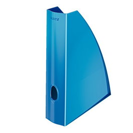 Revistero Plastico Leitz Wow A4 60Mm Azul Metalizado