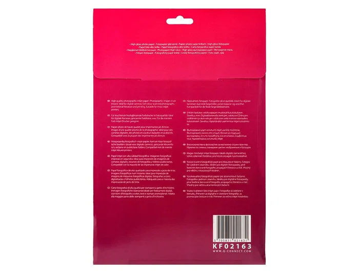 Q-connect Papel Fotográfico Glossy KF02163 DIN A4
