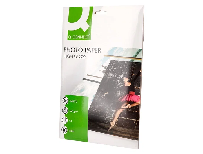 Q-connect Papel Fotográfico Glossy KF02163 DIN A4