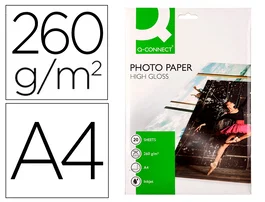 Q-connect Papel Fotográfico Glossy KF02163 DIN A4