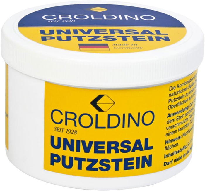 Croldino Piedra De Jabón Universal Lata 400 gr SOL01016002 Limpia Y Pule Superficies, Vidrio, Plástico, Metal