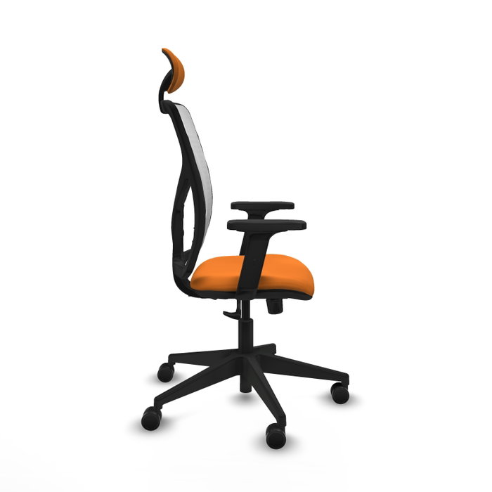 PIQUERAS Y CRESPO Silla de oficina Motilla con mecanismo Sincro, Naranja y Blanco PIQUERAS Y CRESPO Silla de oficina Motilla con mecanismo Sincro, Naranja y Blanco