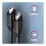 Axagon BUCM-CM10TB Twister Cable USB-C a USB-C 2.0, 0,6m, negro
