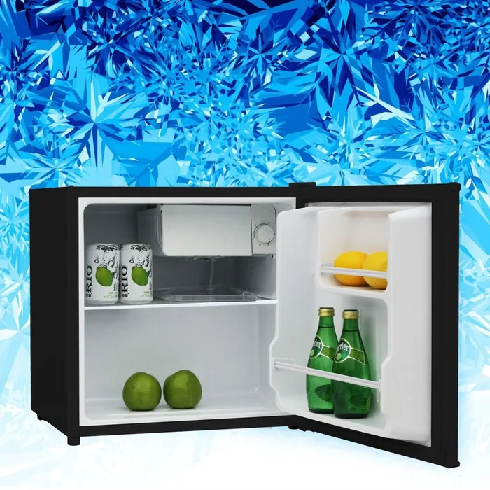 Manta Minibar MM515PBK - Frigorífico Independiente 46 Litros, Negro, Clase Energética E (80 kWh/año), Capacidad Congelador 5 L, Puertas Reversibles, Clima N-ST