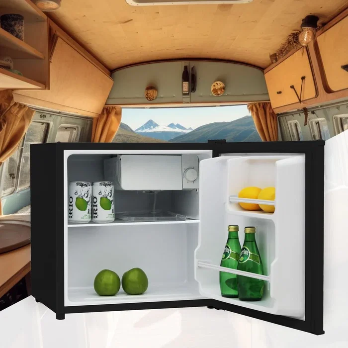 Manta Minibar MM515PBK - Frigorífico Independiente 46 Litros, Negro, Clase Energética E (80 kWh/año), Capacidad Congelador 5 L, Puertas Reversibles, Clima N-ST