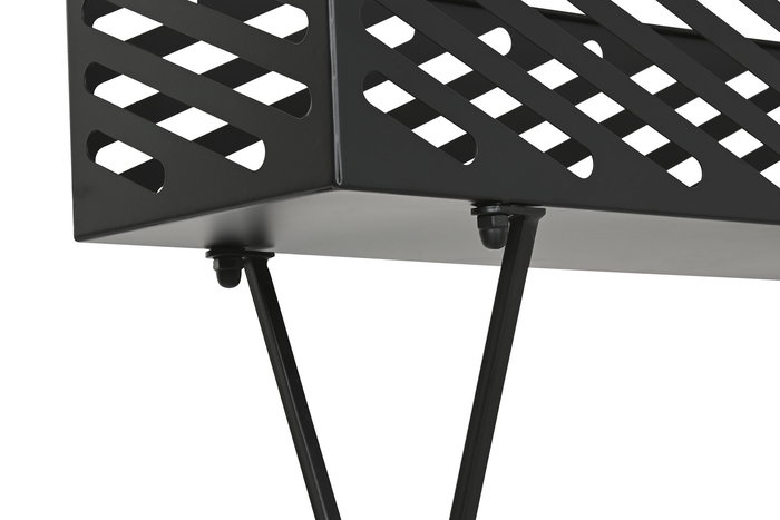 DKD Home Decor Macetero Loft Negro Metal 20 x 71 x 65 cm (2 Unidades)