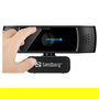 SANDBERG Webcam USB 134-38 Full HD 1080p 30fps Autoenfoque, 70 Grados, Doble Micrófono Omnidireccional, Tapa Privacidad, Soporte Clip, 2m Cable, Negro