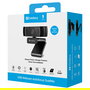 SANDBERG Webcam USB 134-38 Full HD 1080p 30fps Autoenfoque, 70 Grados, Doble Micrófono Omnidireccional, Tapa Privacidad, Soporte Clip, 2m Cable, Negro