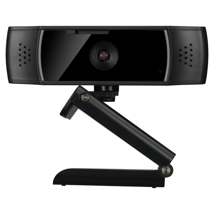SANDBERG Webcam USB 134-38 Full HD 1080p 30fps Autoenfoque, 70 Grados, Doble Micrófono Omnidireccional, Tapa Privacidad, Soporte Clip, 2m Cable, Negro