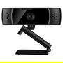 SANDBERG Webcam USB 134-38 Full HD 1080p 30fps Autoenfoque, 70 Grados, Doble Micrófono Omnidireccional, Tapa Privacidad, Soporte Clip, 2m Cable, Negro