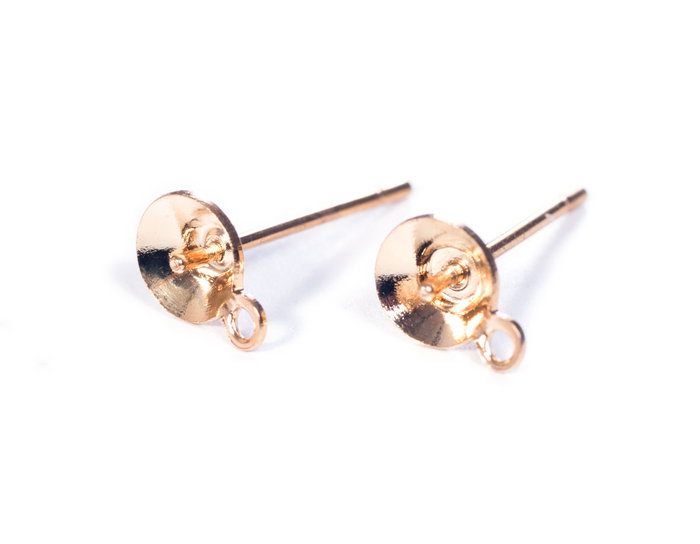 Innspiro Pendiente metálico para incrustar cono aguja anilla dorado 5x10mm Innspiro Pendiente metálico para incrustar cono aguja anilla dorado 5x10mm