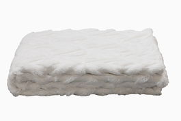 DKD Home Decor Diamond 2c24 Manta para Sofá Urbana Crudo Poliéster 170 x 130 cm (2 Unidades)