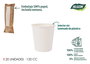 Algon Set-20 Vasos de Cartón Blancos 120cc (24 Unidades)