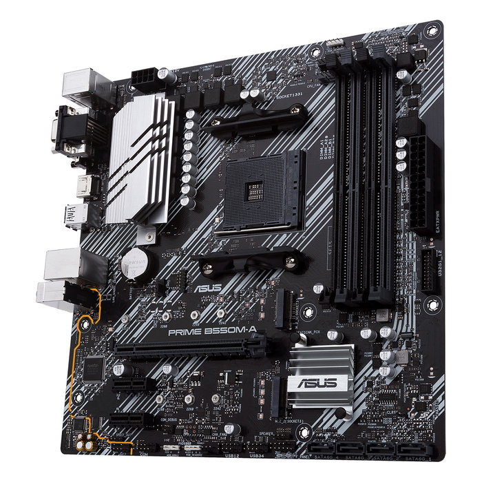 ASUS Placa Base Prime B550M-A/CSM AMD AM4 Micro ATX, Compatible con Ryzen 3000, DDR4 128GB, HDMI, DVI-D, VGA, USB 3.2 Gen 2, Realtek LAN ASUS Placa Base Prime B550M-A/CSM AMD AM4 Micro ATX, Compatible con Ryzen 3000, DDR4 128GB, HDMI, DVI-D, VGA, USB 3.2 Gen 2, Realtek LAN