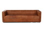 DKD Home Decor Sofá Urban Piel Cognac 4 Plazas 246.5 x 92 x 73 cm