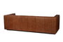 DKD Home Decor Sofá Urban Piel Cognac 4 Plazas 246.5 x 92 x 73 cm