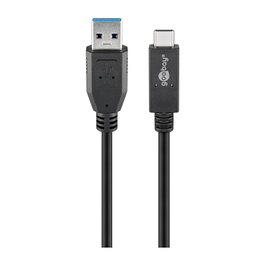 Goobay Cable USB 3.2 Gen 2 USB-A a USB-C, 0,5 m, negro