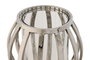 DKD Home Decor Portavelas de Acero y Cristal Cromado Plateado 14x14x14 cm