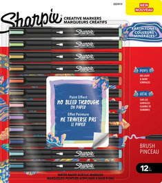 Rotulador Sharpie Creative Acrylic Punta Pincel Colores Tierra Blister De 12
