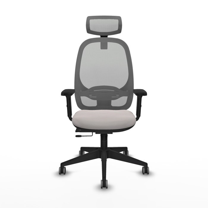 PIQUERAS Y CRESPO Silla de oficina Cilanco con mecanismo Sincro/Traslack Blanco y Gris PIQUERAS Y CRESPO Silla de oficina Cilanco con mecanismo Sincro/Traslack Blanco y Gris