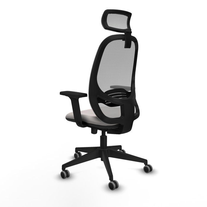 PIQUERAS Y CRESPO Silla de oficina Cilanco con mecanismo Sincro/Traslack Blanco y Gris PIQUERAS Y CRESPO Silla de oficina Cilanco con mecanismo Sincro/Traslack Blanco y Gris