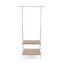 Versa Perchero con Baldas Claro Minimal Madera 45x150x75 cm