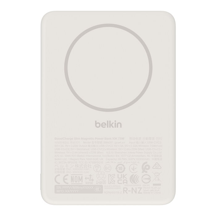Belkin BoostCharge Slim Magnetic Power Bank 10.000 mAh 7,5 W Arena BPD017hqSA
