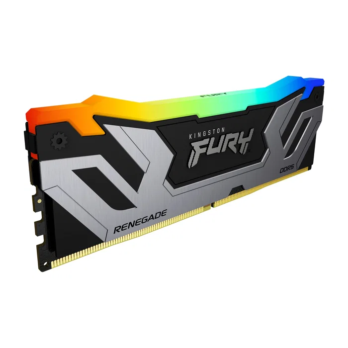 Kingston FURY Renegade RGB 24 GB DDR5 8400 MT/s CL40 CUDIMM - Plata/Negro
