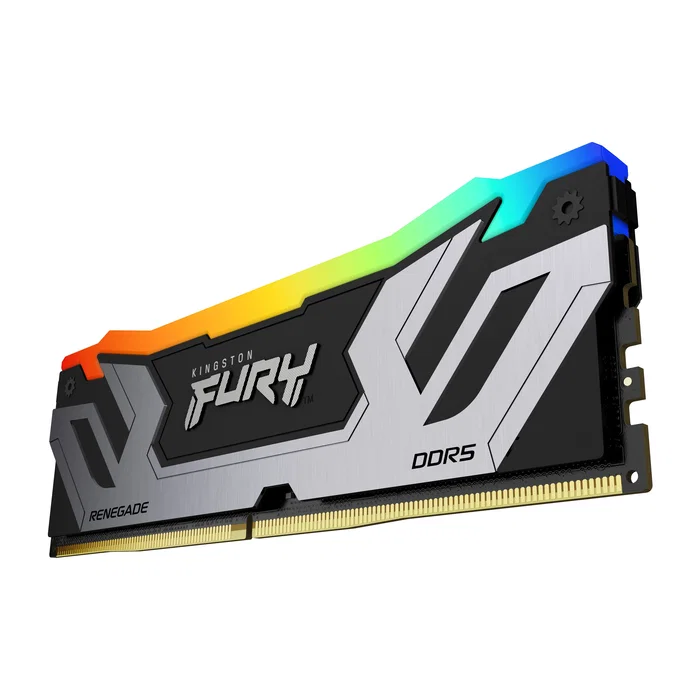 Kingston FURY Renegade RGB 24 GB DDR5 8400 MT/s CL40 CUDIMM - Plata/Negro