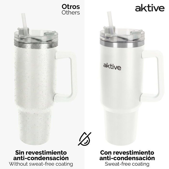 AKTIVE Vaso Térmico de Acero Inoxidable