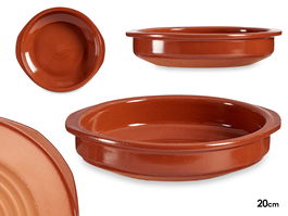 La Dehesa Cazuela Redonda Barro Refractario Miel Diametro 20 cm (Set de 16)