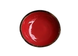DKD Home Decor Centro de Mesa de Mango Lacado Rojo