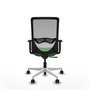 PIQUERAS Y CRESPO Silla de oficina Zulema con mecanismo Sincro Verde y Gris