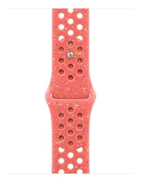 Apple MC2K4ZM/A Correa Nike Sport Band para Apple Watch 40mm 41mm 38mm, Color Naranja Magic Ember, Material Fluoroelastómero Perforado, Talla M/L