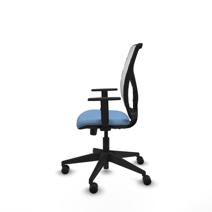 PIQUERAS Y CRESPO Silla de oficina Motilla con mecanismo Sincro, Azul cielo y Blanco PIQUERAS Y CRESPO Silla de oficina Motilla con mecanismo Sincro, Azul cielo y Blanco