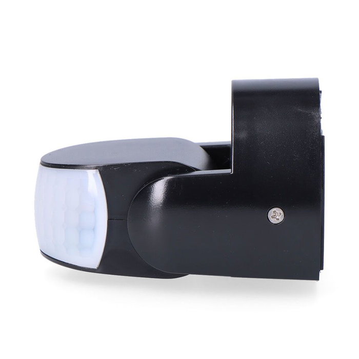 EDM Sensor de Movimiento y Crepuscular IP65 con Regulador, Distancia 15 m, Rango 180º/360º, Blanco/Negro, 220-240V, Incluye Kit de Montaje