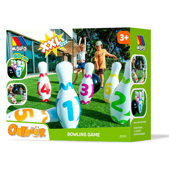 Molto Juego de bolos Bowling XXL de 60 cm