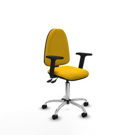 PIQUERAS Y CRESPO Silla de oficina Aýna con mecanismo Asincro, Amarillo