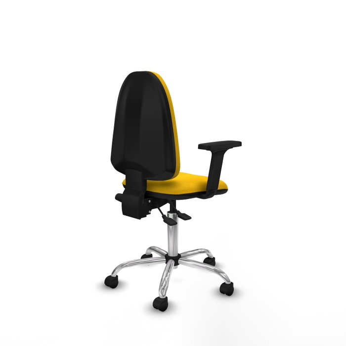 PIQUERAS Y CRESPO Silla de oficina Aýna con mecanismo Asincro, Amarillo