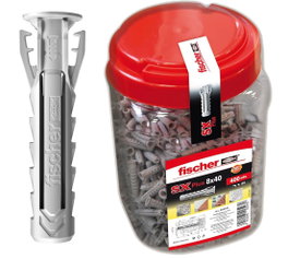 FISCHER Taco de Nylon SX Plus 6 x 30 mm, 750 unidades